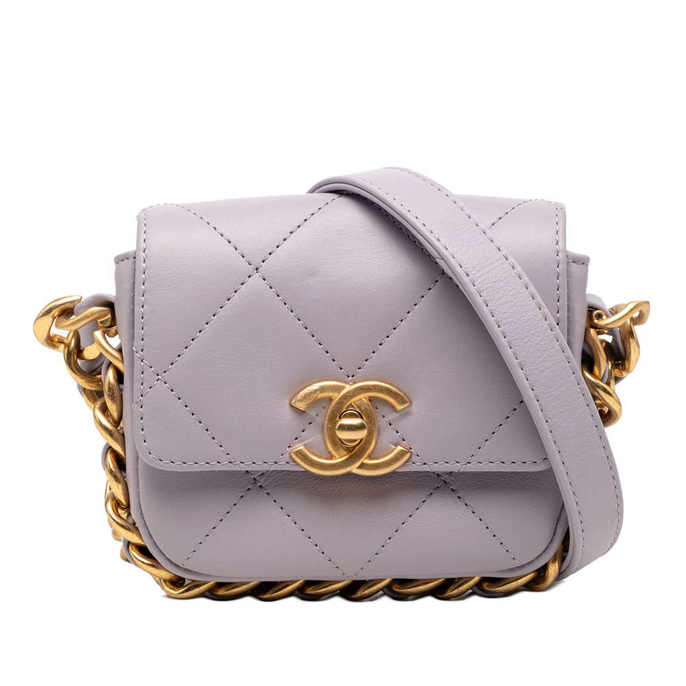 Pre-Loved Chanel Mini Quilted Calfskin Framing Chain Flap - Picture 1 of 7